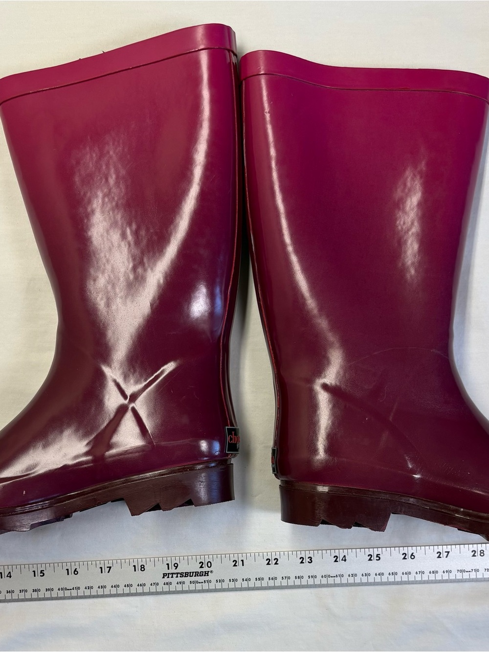 Chooka Signature Women’s Size 6 Burgundy Waterproof Mid Calf Rain Boots